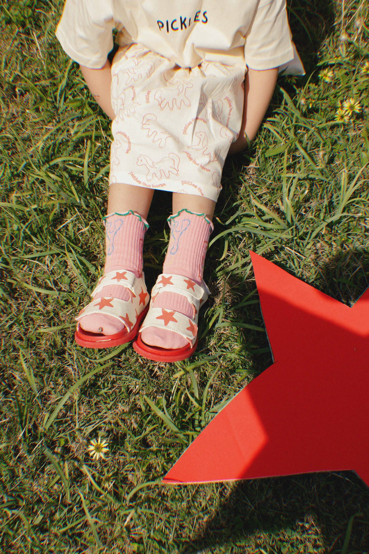 By Billie X Piccolini Sandal | Red Star