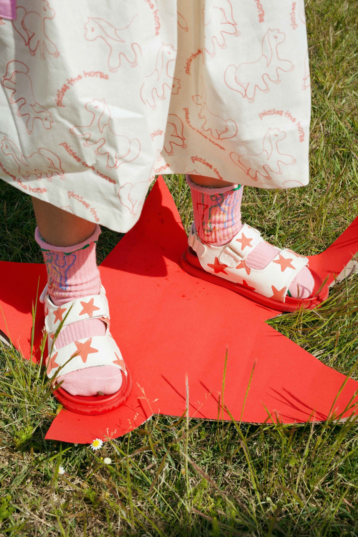 By Billie X Piccolini Sandal | Red Star